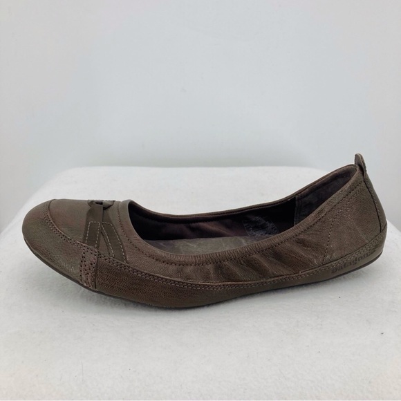Patagonia Maha Curl Espresso Leather Ballet Flats Size 9 - Picture 4 of 11